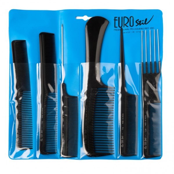 Eurostil profesional estuche 6 peines 1un