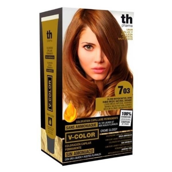 Th Vcolor N703 Rubio Medio Natural Dorado