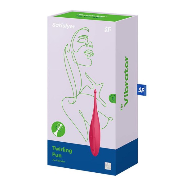Satisfyer twirling fun vibrador rojo amapola 1un