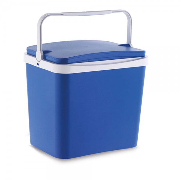 Nevera de camping 24 l color azul, 39 x 29 x 37 cm