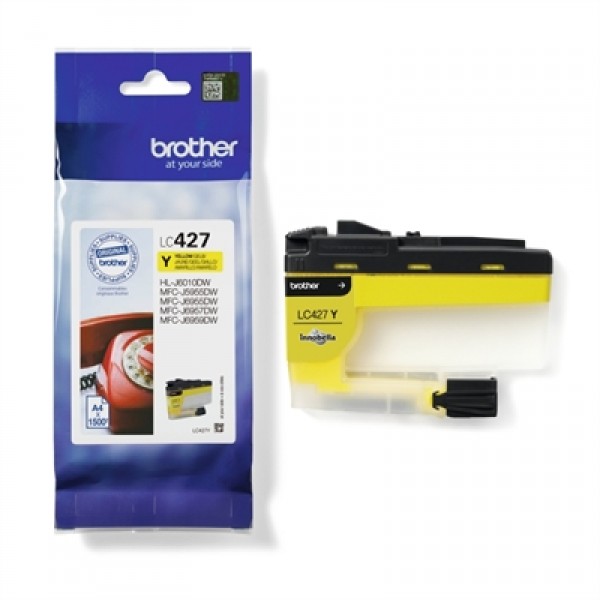 Brother cartucho lc427y amarillo