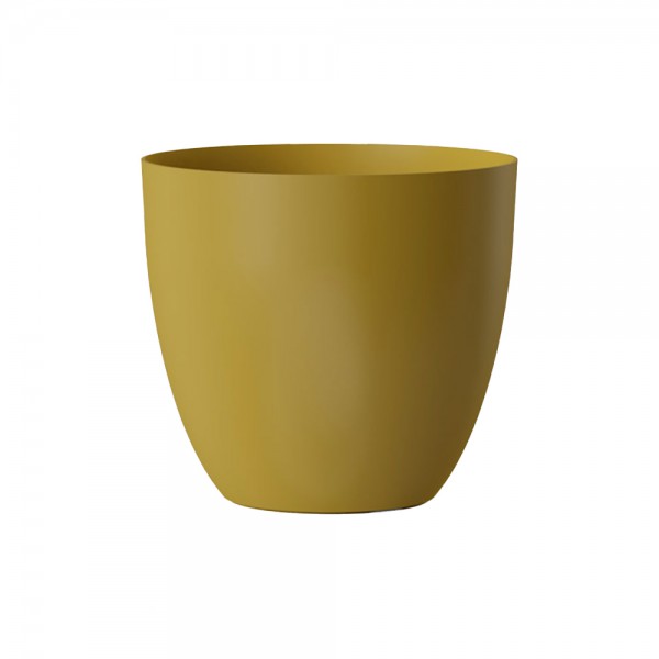 Macetero plástico color dorado ø18 cm (pack 6 unidades)