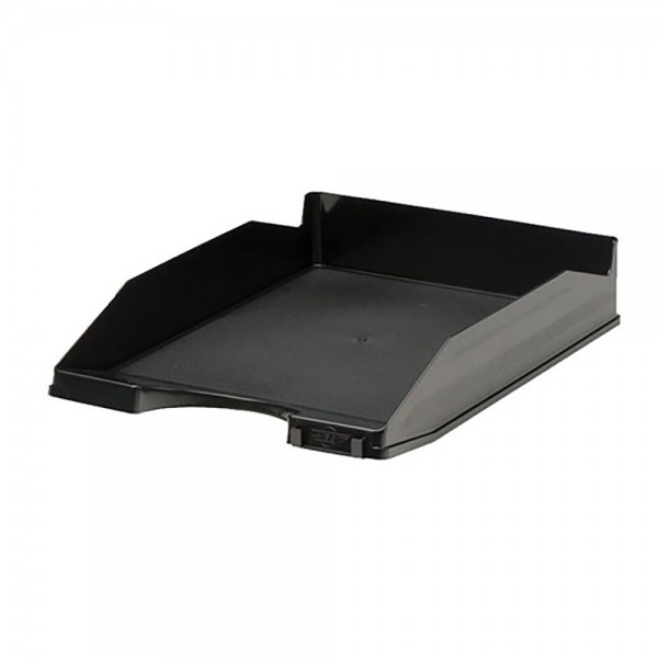 Bandeja sobremesa faibo 93 negro apilable 350 x 250 x 65 mm (pack 5 unidades)