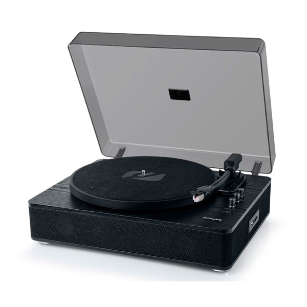 Muse mt-106 wb black / tocadiscos con altavoces