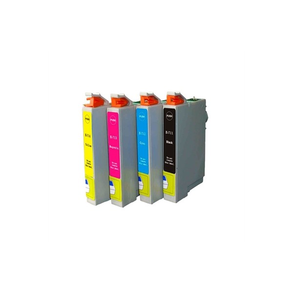 Inkoem cartucho compatible epson t0712 cian