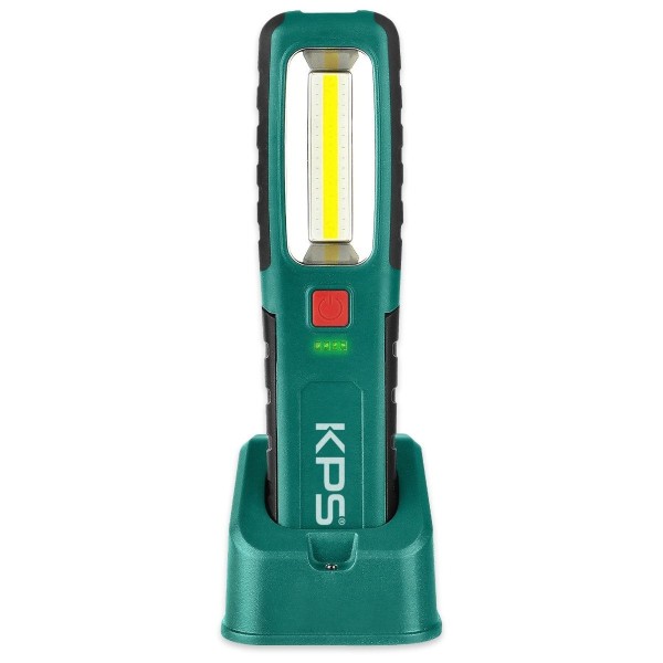 Portatil led 10 w cob recargable y base