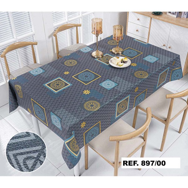 Rollo mantel master gold azul 1,40 x 20 m