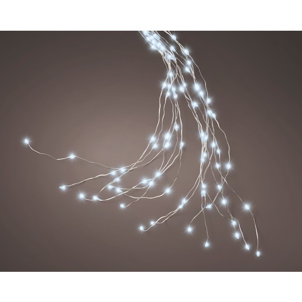 Guirnalda micro led exterior para arbol blanco frío 1,8 m